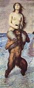 Franz von Stuck Faun und Nixe oil on canvas